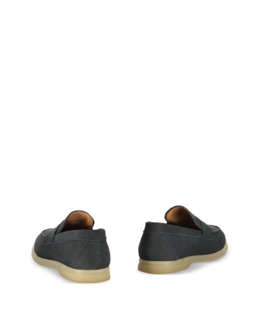 Bruno Magli Blue Leather Loafers for men