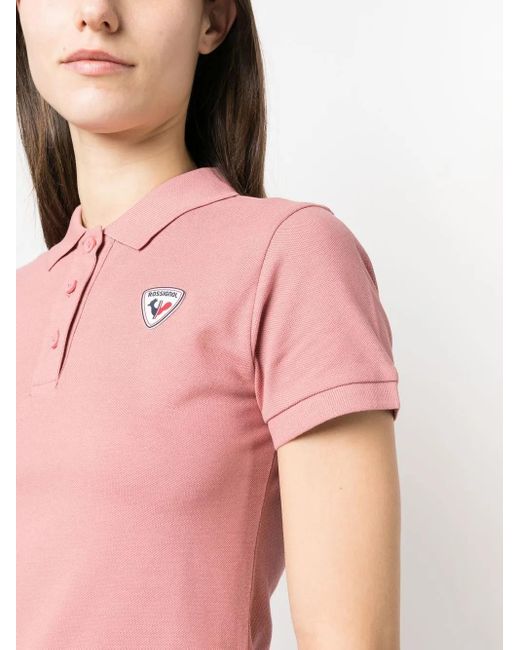 Rossignol Pink Logo-Applique Polo Shirt