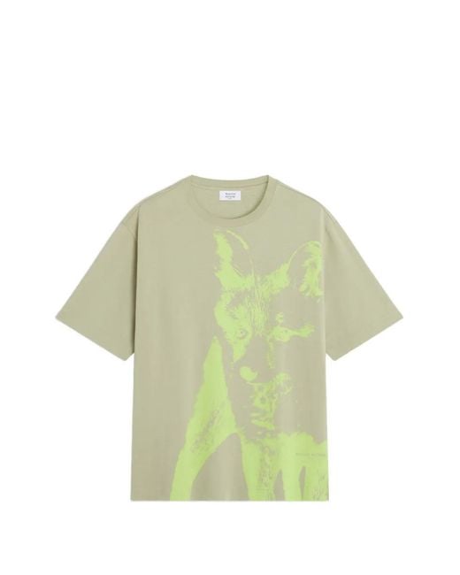 Maison Kitsuné Green Fox Cub T-Shirt for men