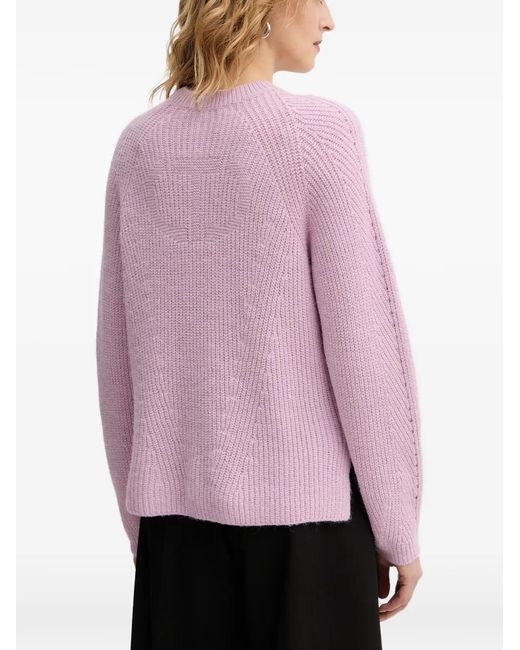 Twinset Pink Ribbed Sweater