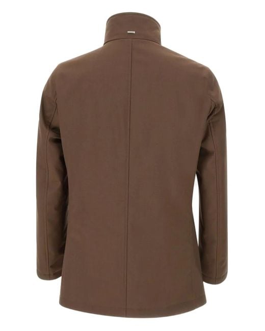 Herno Brown Multicolour Cotton T-Shirt for men
