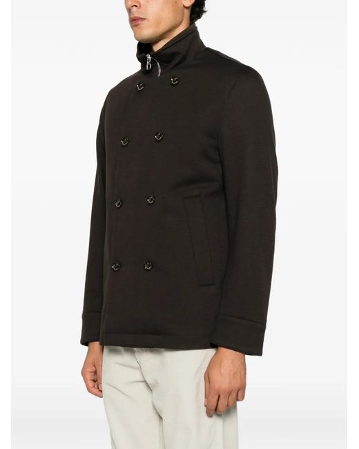 Montecore Black Double-Breasted Jacket for men
