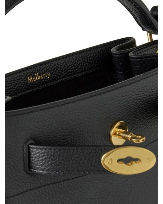 Mulberry Black Small Islington Leather Bucket Bag