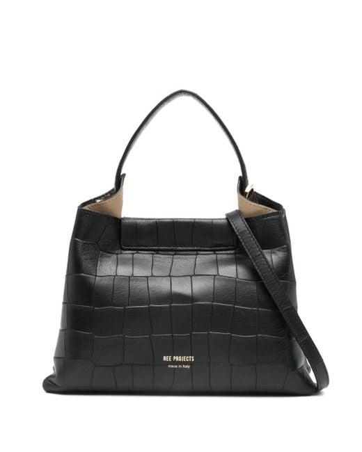 REE PROJECTS Black Mini Elieze Tote Bag
