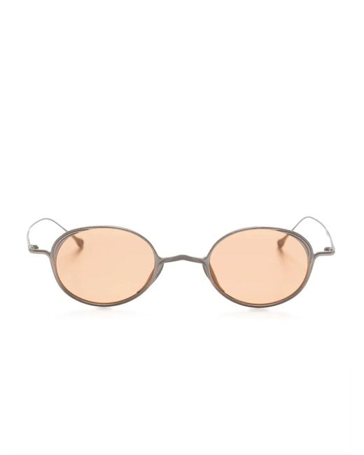 Rigards Pink Oval-Frame Sunglasses