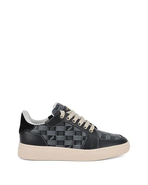 Giuseppe Zanotti Black Gz Moreau Paris Monogram Sneakers