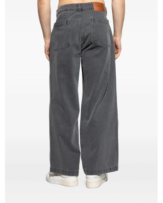 Officine Generale Gray Cotton Jeans for men