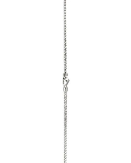 John Hardy Metallic Sterling Tag Sapphire Necklace for men