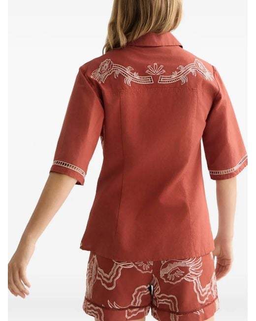 Scotch & Soda Embroidered Short-Sleeve Shirt