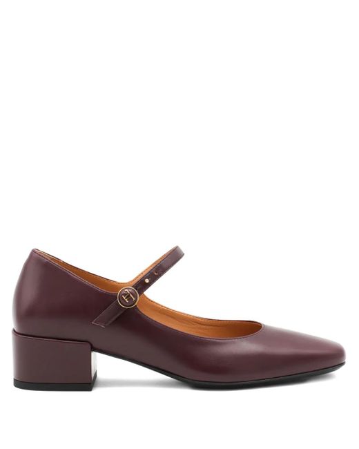 Tod's Brown Mary Janes Mit Blockabsatz 35Mm