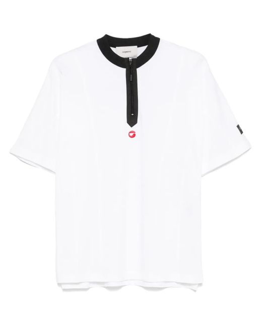 T-Shirt À Col Zippé Coperni pour homme en coloris White