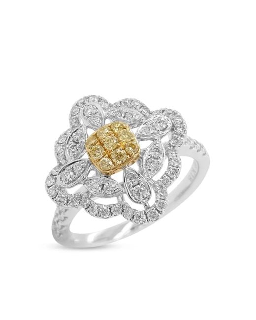 HYT Jewelry White 18Kt And Platinum Diamond Ring