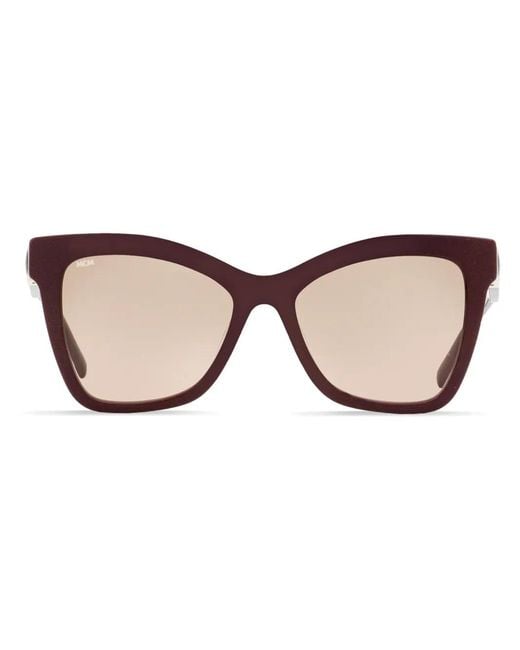 MCM Brown 712S Butterfly-Frame Tinted Sunglasses