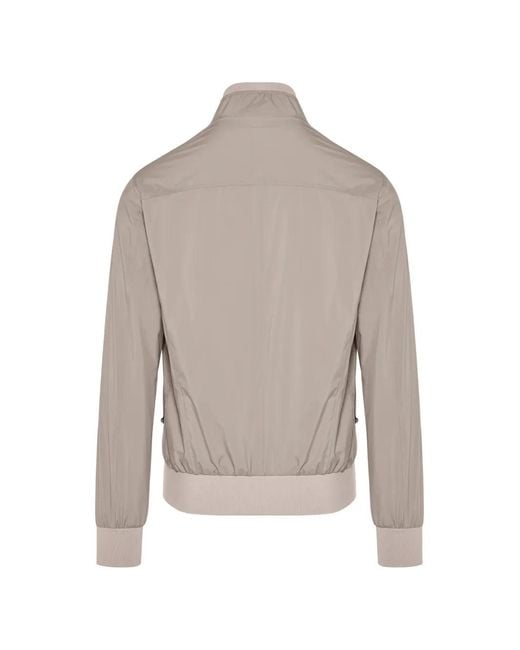 Barba Napoli Gray Zip Bomber Jacket for men
