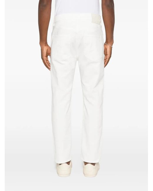 Pence White Pantalon Leo À Cinq Poches for men