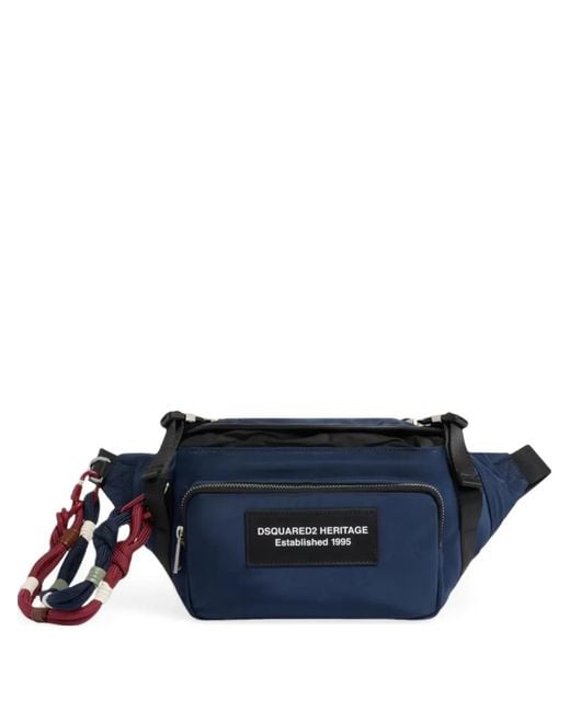 DSquared² Blue Heritage Belt Bag for men