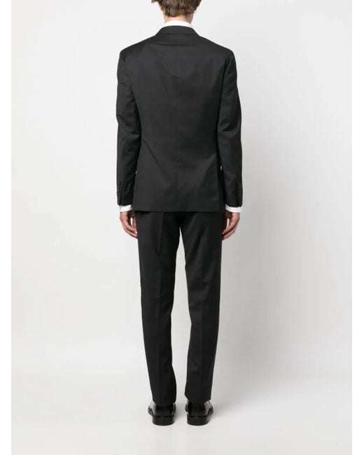 Polo Ralph Lauren Black Twill Wool Single-Breasted Suit for men