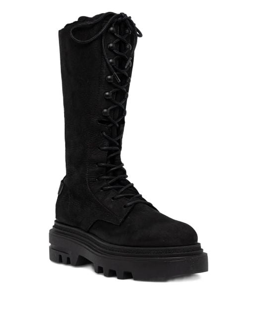 AllSaints Black 55Mm Jay Lace-Up Platform Boots