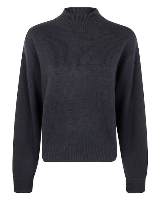 Jersey de cachemira con cuello alto Kujten de color Blue