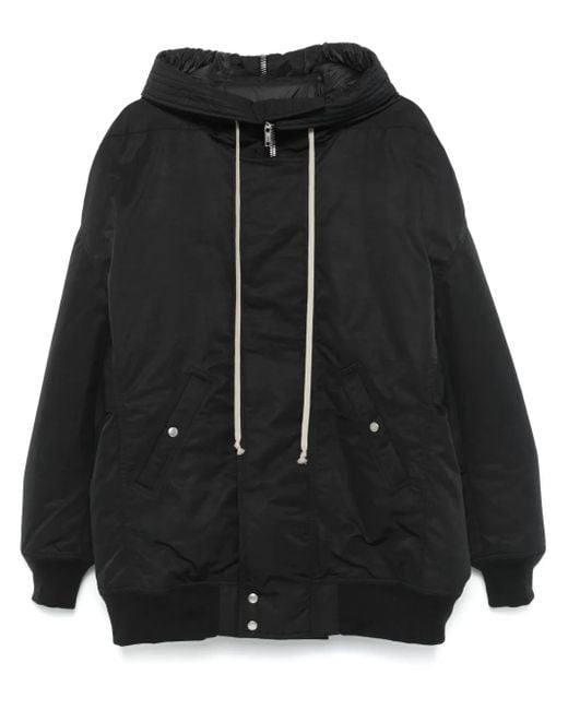 メンズ Rick Owens フーデッド ジャケット Black