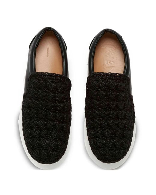 J.W. Anderson Black Popcorn Leather Loafers for men