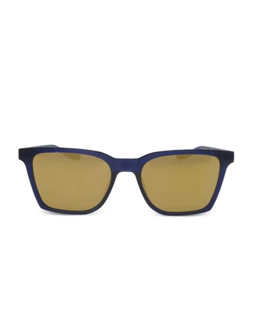 Nike Blue Bout Rectangle-Frame Sunglasses for men