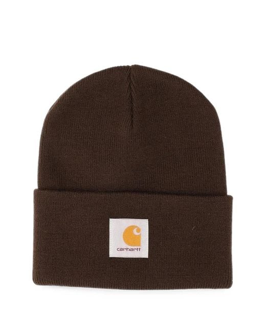 Carhartt Brown Bonnet Watch À Patch Logo