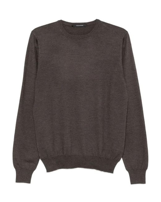 メンズ Tagliatore クルーネック セーター Gray
