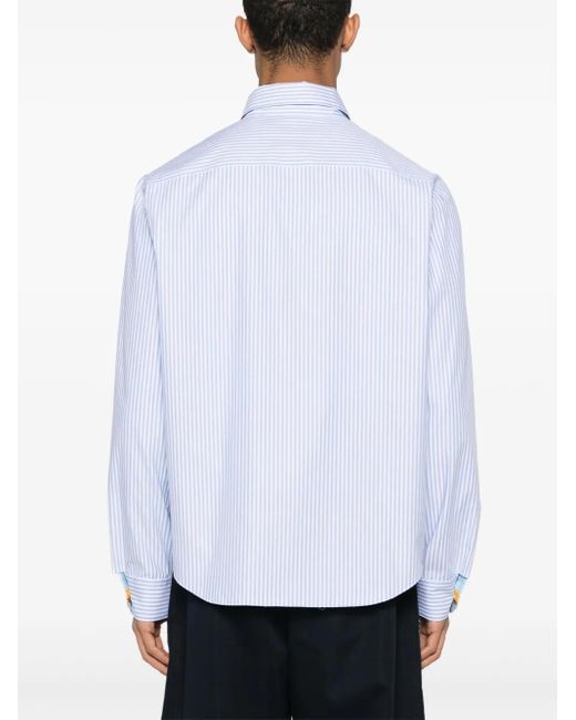 Camisa A Rayas Versace de hombre de color White