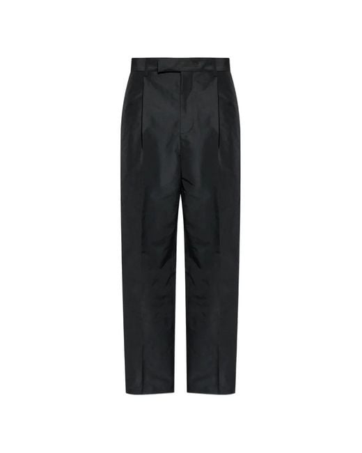 Jil Sander Black Pleated Trousers for men