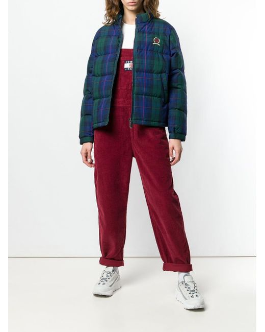 Tommy Hilfiger Cotton Plaid Puffer 
