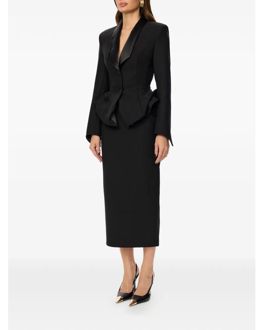 POST MERIDIEM Black Peplum Jacket
