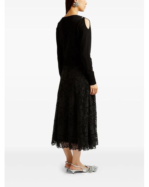Erdem Black Cropped Sweater