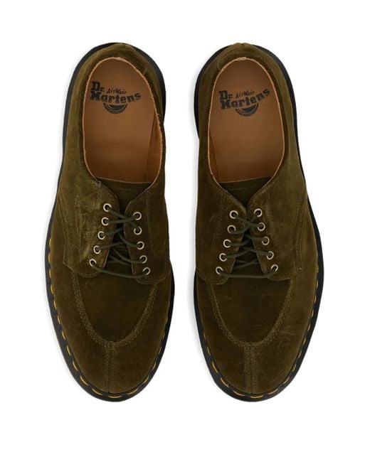 Dr. Martens Brown 2046 Suede Leather Derby Shoes for men