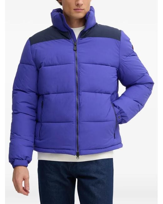 Save The Duck Blue Taxus Padded Jacket for men