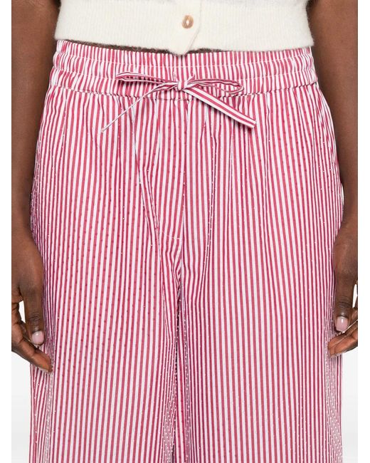 Pantalones A Rayas P.A.R.O.S.H. de color Pink