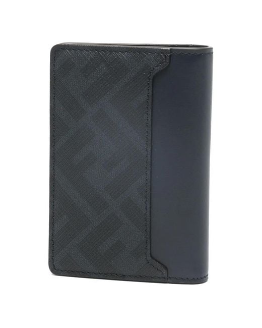 Fendi Blue Logo Cardholder for men