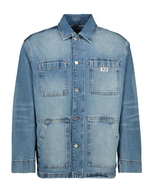 IRO Blue Washed Denim Jacket for men