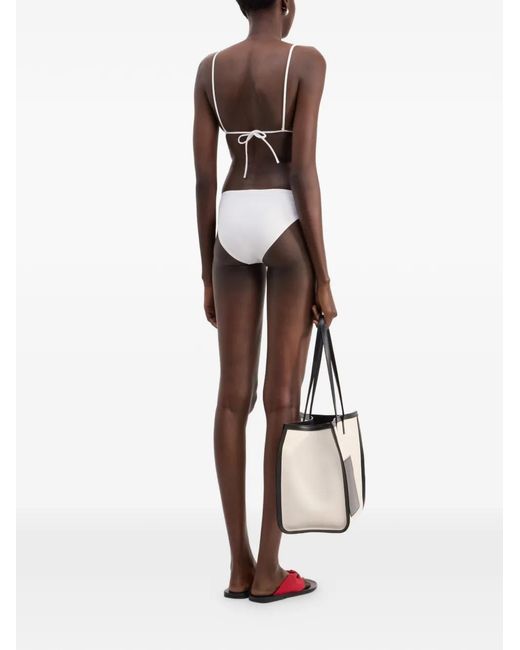 Loulou de Saison White Bikini Bottom