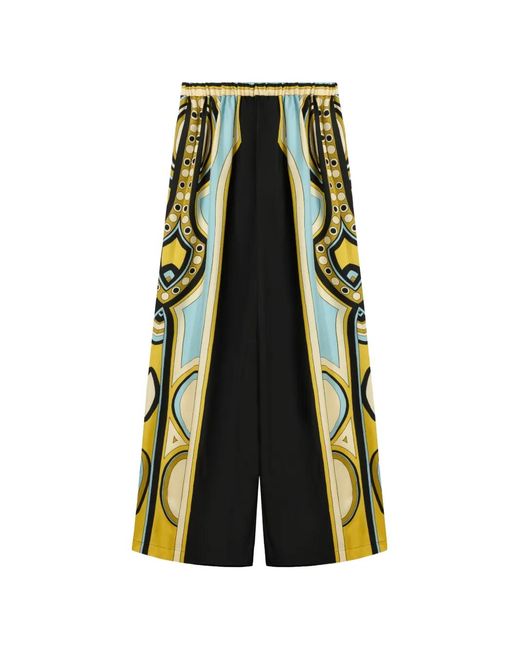 LaDoubleJ Green Wide-Leg Club Trousers