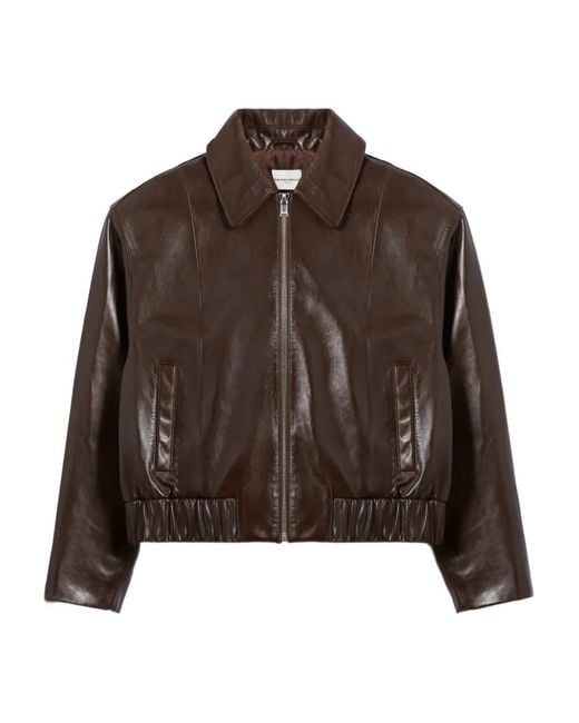 Claudie Pierlot Brown Leather Jacket
