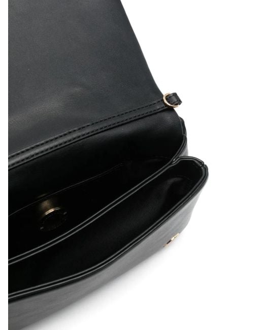 Borsa A Tracolla Con Placca Logo di Love Moschino in Black