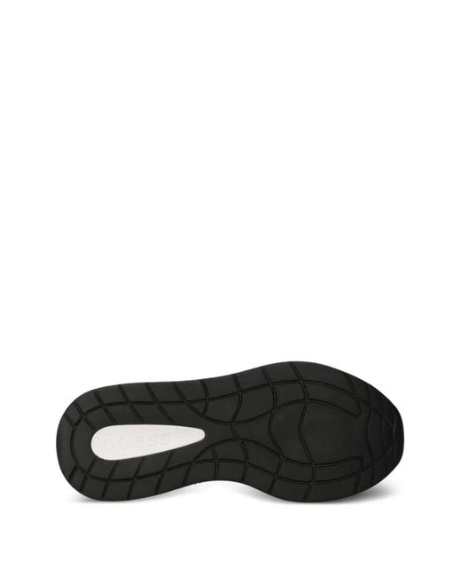 Guess Black Geniver Logo-Print Chunky-Sole Sneakers