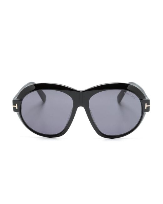 Tom Ford Blue Inger Oversize-frame Sunglasses