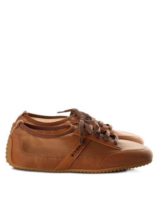 Givenchy Lace-up Panelled Trainers Brown
