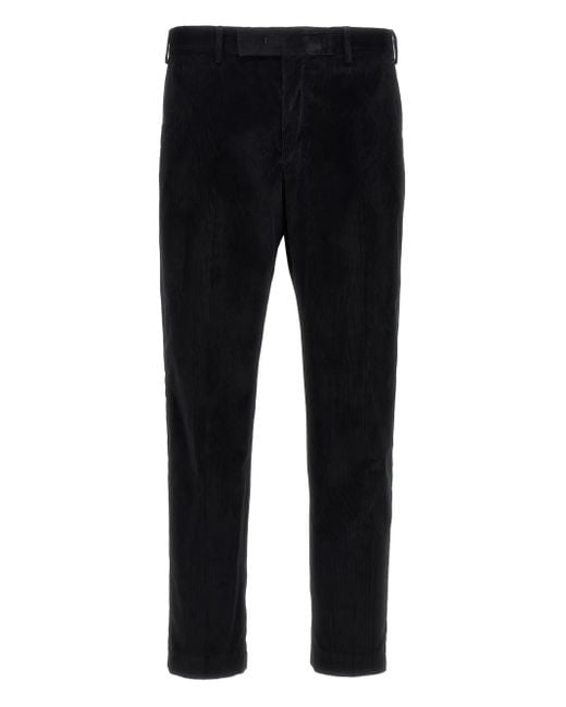 PT Torino Ribfluwelen Broek in het Black voor heren