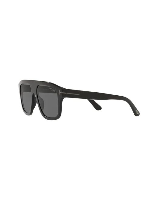 Tom Ford Black Oversize-Frame Tinted Sunglasses
