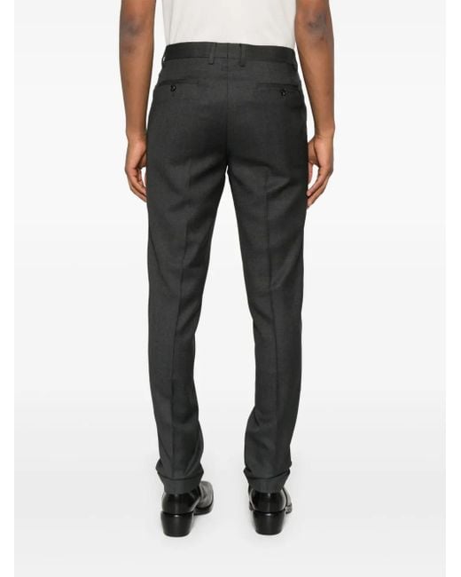 Billionaire Gray Virgin Wool Trousers for men