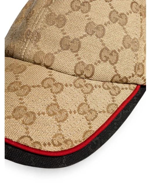 Gucci Natural Gg Cotton Canvas Baseball Hat for men