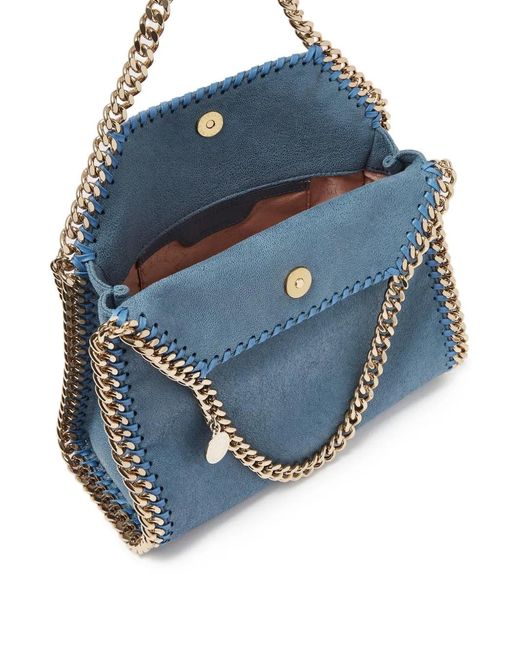 Stella McCartney Blue Falabella Mini Tote Bag